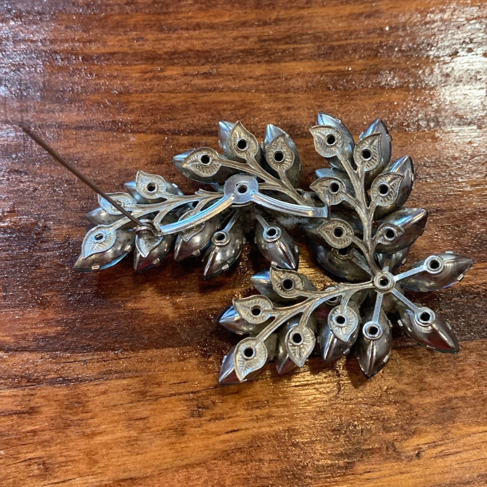 Antique Rhinestone Brooch - Picture 10 of 16
